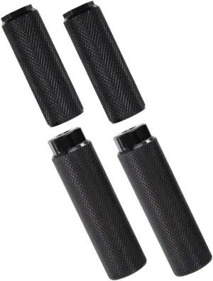 KICHOUSE 4pcs Aluminum Alloy Bike Rear Foot Pegs Sturdy Cycling Accessory Detachable Wear-Resistant Compact Foot Rest for Mountain Bikes
