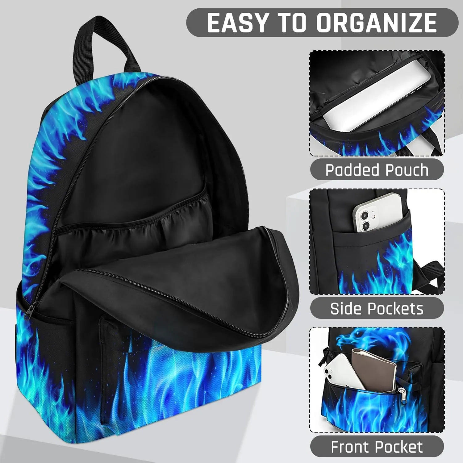 Kids Backpack for Boys，Cool Boys Backpack for Children Elementary Middle School Students，Lightweight School Bookbag for Travel and Daily Use