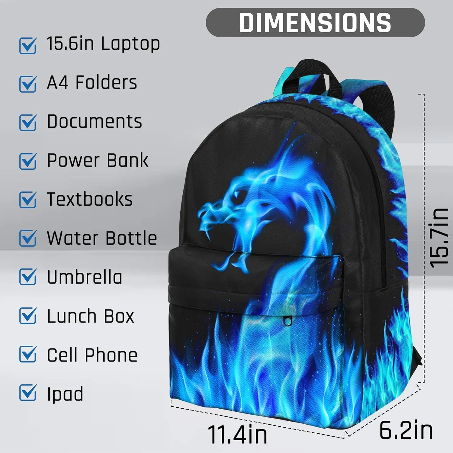 Kids Backpack for Boys，Cool Boys Backpack for Children Elementary Middle School Students，Lightweight School Bookbag for Travel and Daily Use