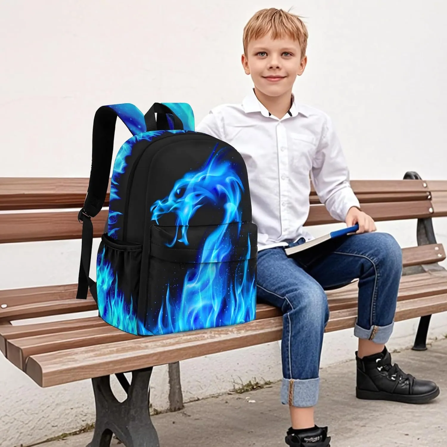 Kids Backpack for Boys，Cool Boys Backpack for Children Elementary Middle School Students，Lightweight School Bookbag for Travel and Daily Use