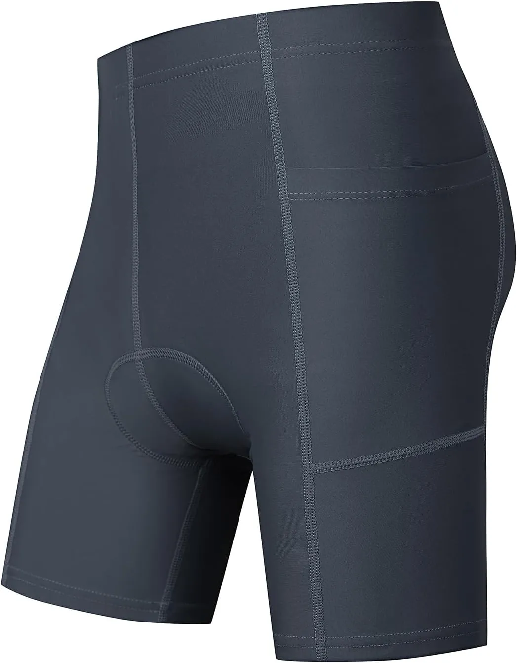 Kids Padded Bike Shorts Boys Girls Biking Shorts with Pockets 3D Padding Cycling Shorts for Boys