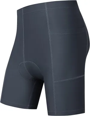 Kids Padded Bike Shorts Boys Girls Biking Shorts with Pockets 3D Padding Cycling Shorts for Boys