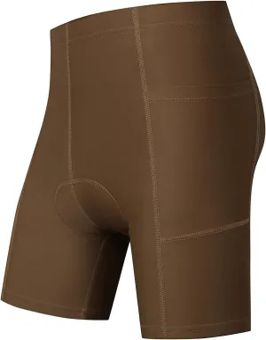 Kids Padded Bike Shorts Boys Girls Biking Shorts with Pockets 3D Padding Cycling Shorts for Boys