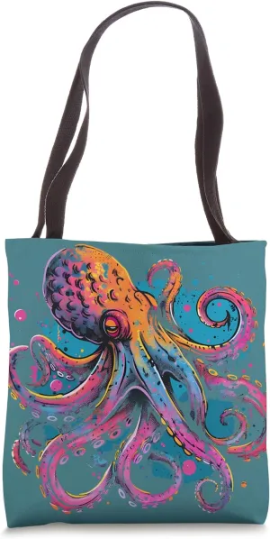 Kraken Sea Ocean Animal Ocean Sea Octopus Marine Mammal Tote Bag
