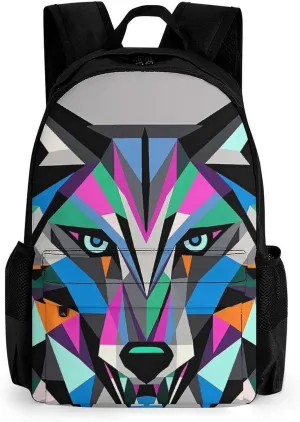 Laptop Backpack for Men Women Coyote, Wolf Beast Backpack Casual Bag Travel Backpack Simple Bag for Hiking