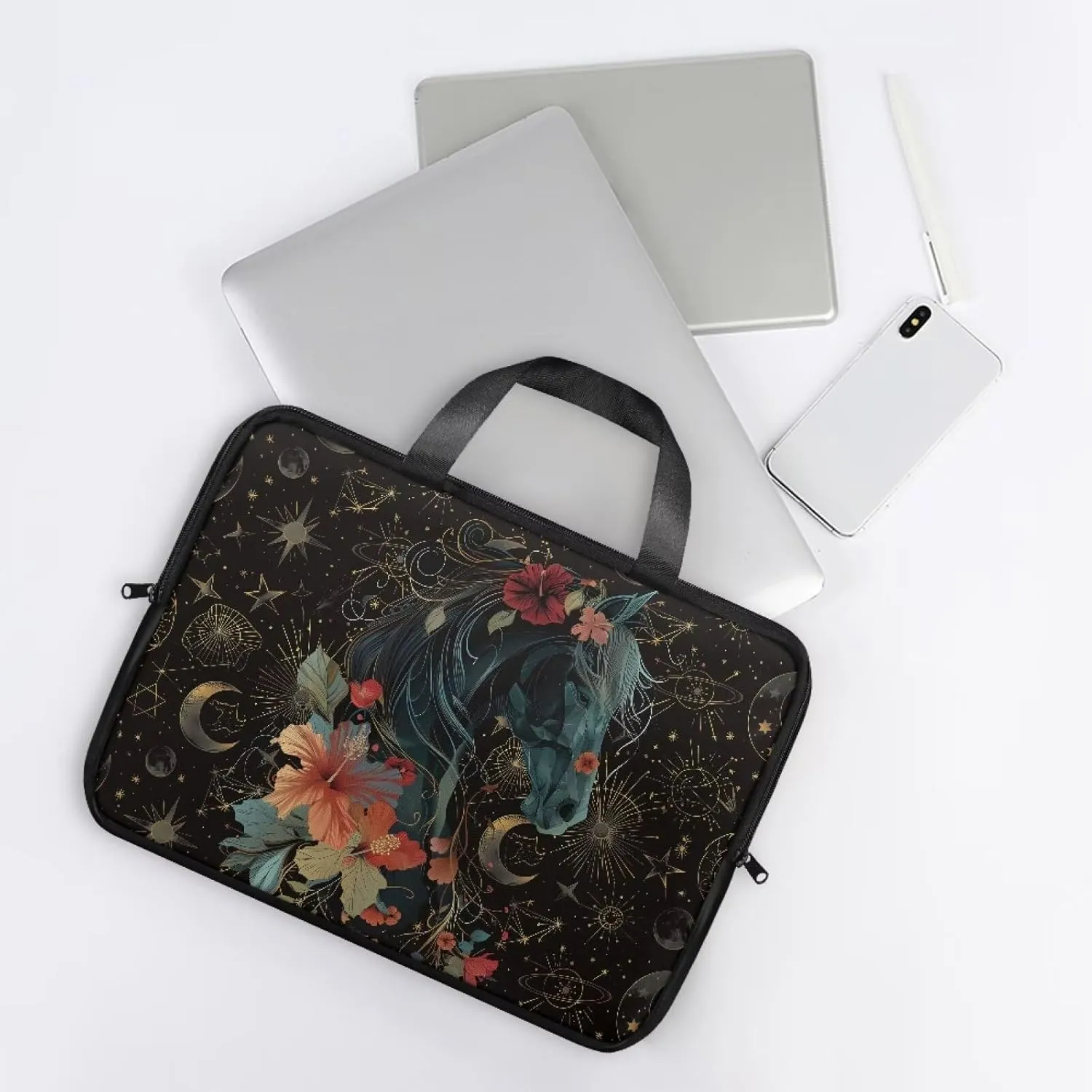 Laptop Bag for Women Men Waterproof Carrying Case Zipper Computer Handbag for Office Business 10 Inch- 17 Inch