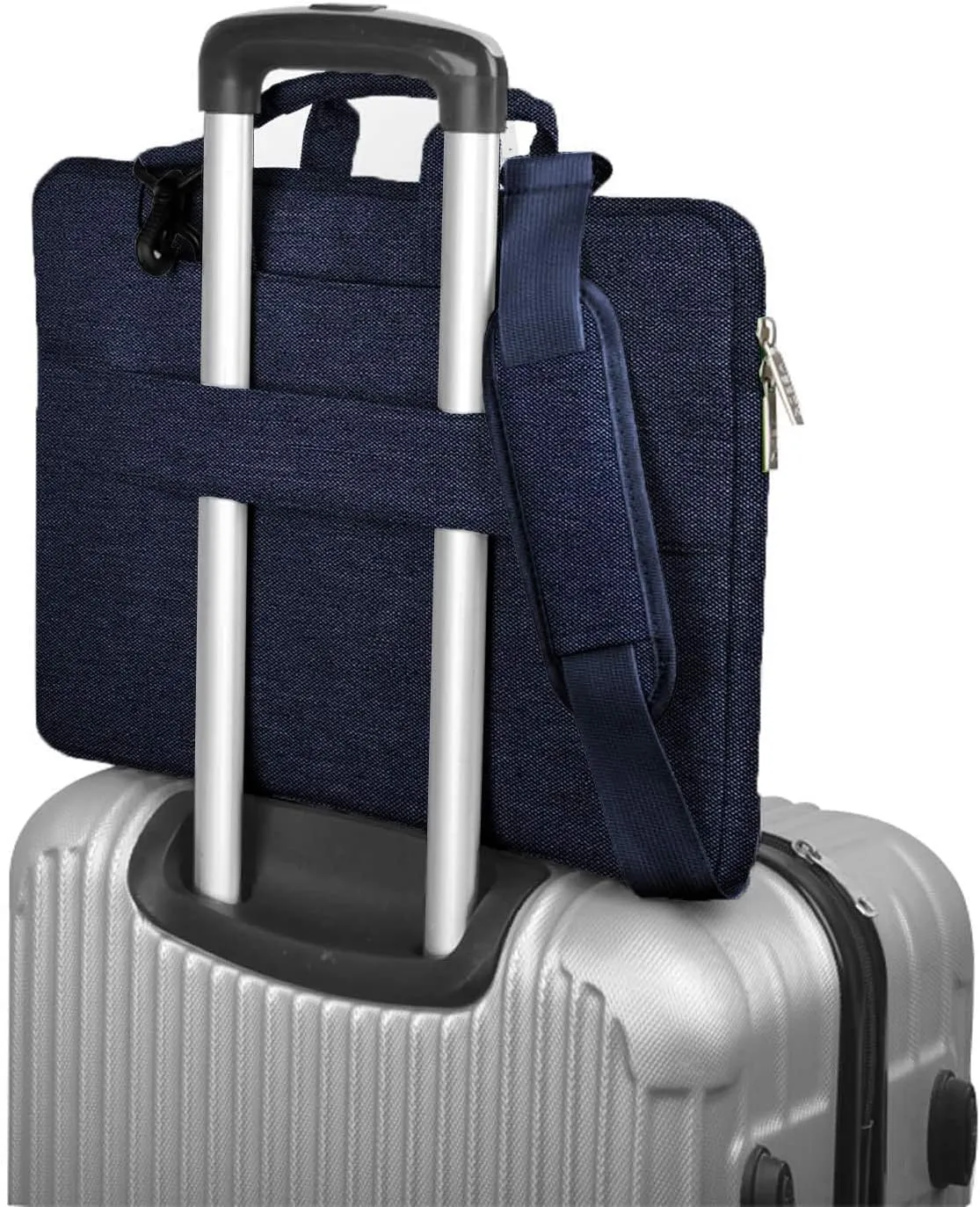 Laptop Shoulder Bag 13 13.3 14 Inch Case Compatible with MacBook Pro 14 2025-2021 M4/M3/M2/M1, Mac Air/pro 13-13.3 Inch and Most Popular 13-14 Notebooks,Spill-Resistant Briefcase,Dark Blue