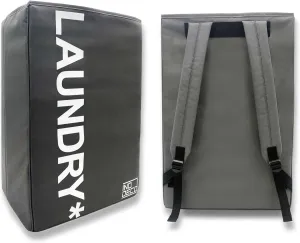 Large Laundry Backpack - 2 in 1 Hamper Bag with Shoulder Straps - Travel Laundry Bag (big laundry bag) - for College Student, Dorm, Camp, Laundromat, Apartment, Travel