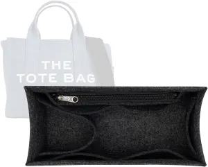 Lckaey purse insert organizer for small tote bag Felt insert Y065black-S