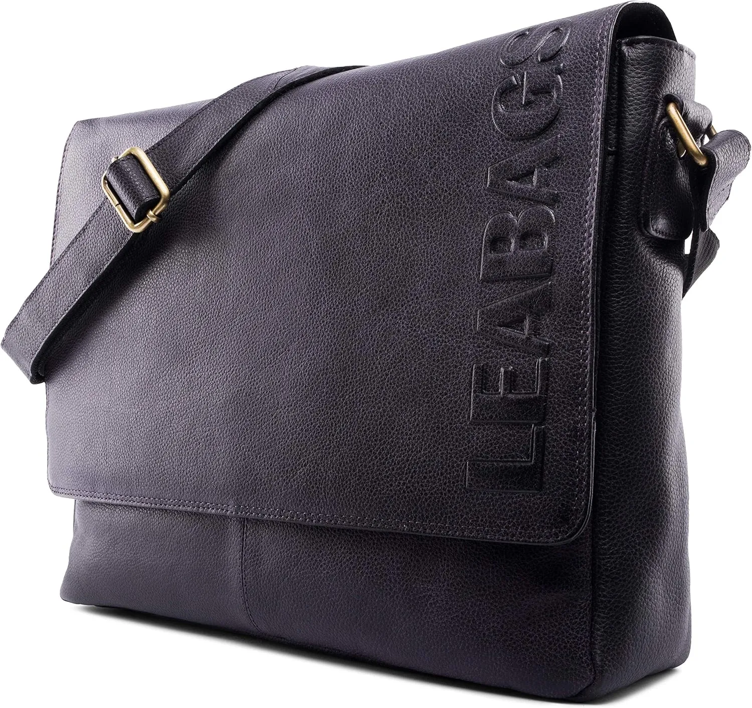 LEABAGS Oxford, Nature Dark Brown