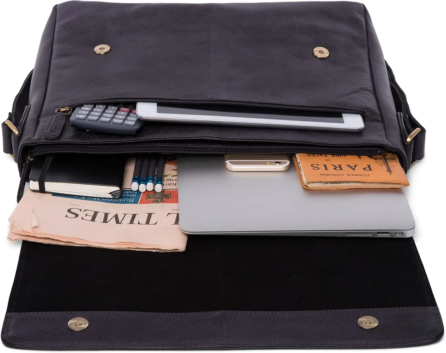 LEABAGS Oxford, Nature Dark Brown