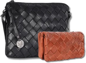 Leather Crossbody bag & Wallets for Women, Wallet for Ladies Zipper Coin Purse