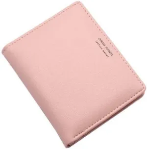 Leather Wallet Pu Leather Women's Wallet Fashion Short Purse Clutch for Girls Students Large Capacity Portable Coin Pocket Large Capacity (Gr,9x11cm)