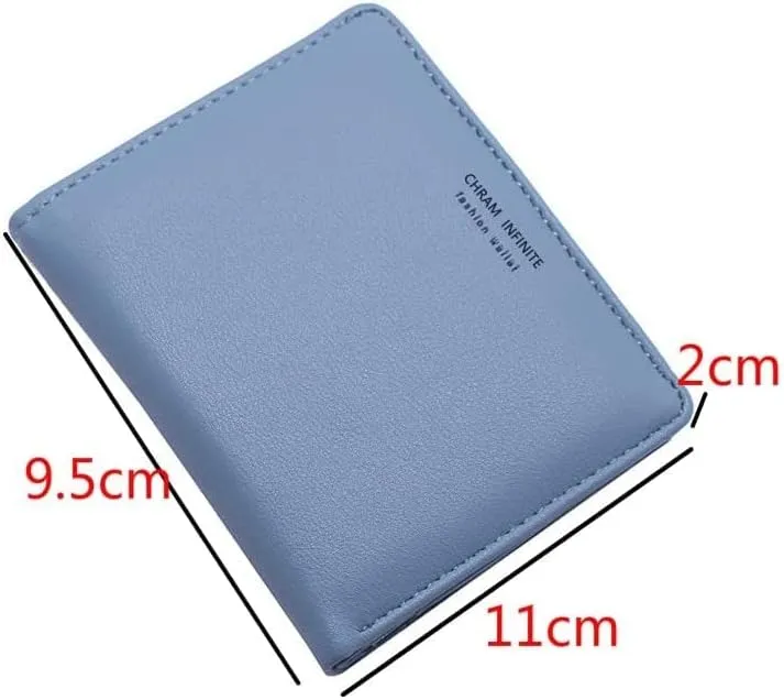 Leather Wallet Pu Leather Women's Wallet Fashion Short Purse Clutch for Girls Students Large Capacity Portable Coin Pocket Large Capacity (Gr,9x11cm)