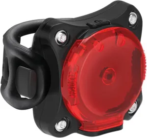 LEZYNE Zecto Drive 200  Bicycle USB Rechargeable IPX7 Waterproof LED Rear Light w/Multiple Solid & Flash Modes | Silicone Rubber Mounting Strap Included, 200 Lumens/USB-C, Black