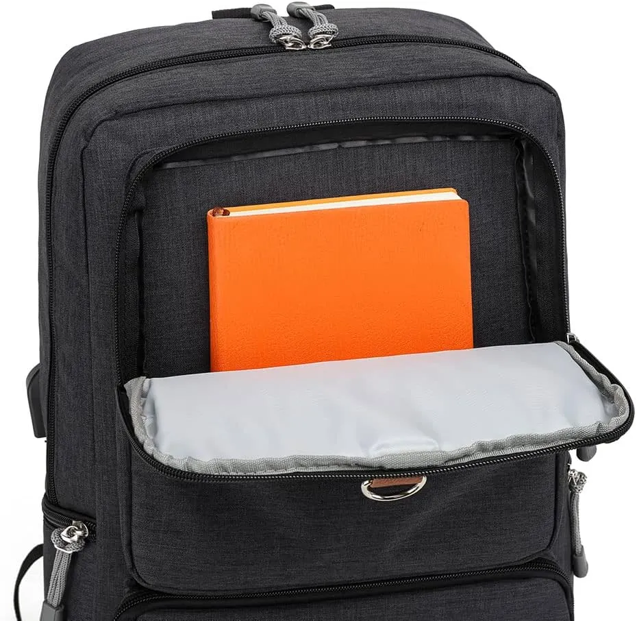 Lightweight Hazbin Hotel Laptop Backpack with USB Charging Port-Sturdy Daypack for Travel,Outdoor