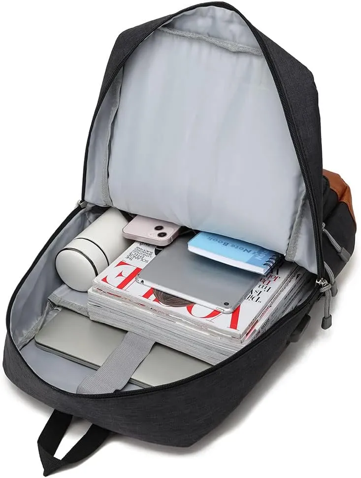Lightweight Hazbin Hotel Laptop Backpack with USB Charging Port-Sturdy Daypack for Travel,Outdoor