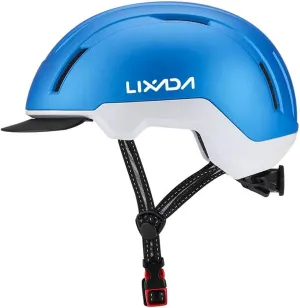 Lixada Adult Bike Helmet, Lightweight Mountain Bike Helmet Comfort Bicycle Helmet with Pads & Visor, Impact Protection Adjustable Cycling Helmet for Men Women Commuting, Road Biking, Skating