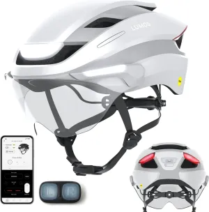 Lumos Ultra E-Bike Smart Helmet | NTA 8776 Certified | Front & Rear LED Lights | Retractable Face Shield | App Controlled | EBike, Scooter, Cycling, Bicycle | Adults, Men Women