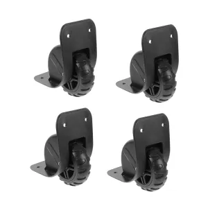 Luxshiny 2 Pairs Luggage Repair Wheels Suitcase Replacement Casters Flexible Load Bearing Design for Easy Installation for Travel Bags and Trolleys