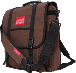Manhattan Portage Commuter Laptop Bag Stylish Messenger Bag for Men & Women Durable Cordura Fits Up to 17" Laptop Ideal for Work College Travel (Dark Brown)