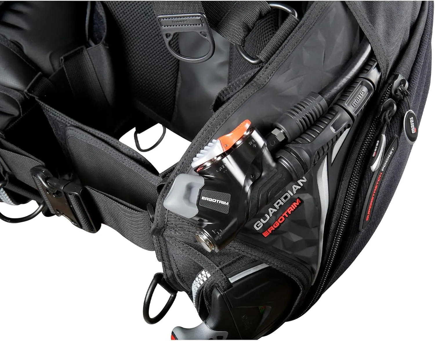 Mares Men's Guardian ErgoTrim Scuba Diving BCD with SLS Weight System - Versatile Buoyancy Compensator with Traditional/Airtrim Inflation