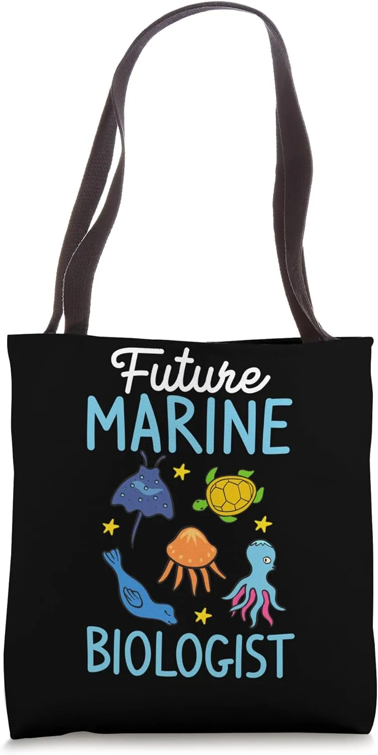 Marine Biologist Animals Learning Aquatics Oceanography Tote Bag