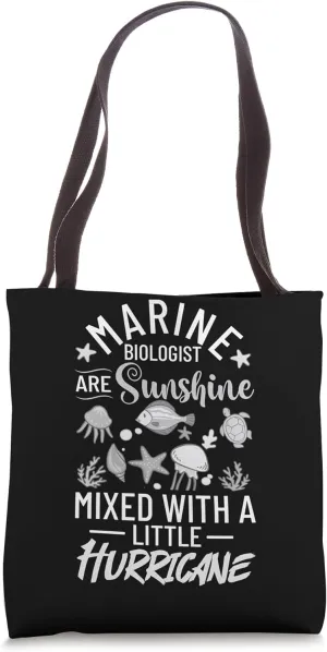 Marine Biologist Animals Learning Aquatics Oceanography Tote Bag