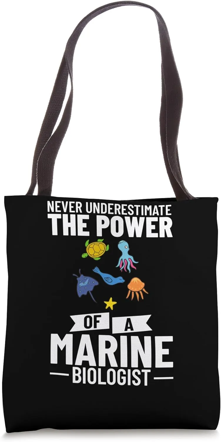 Marine Biologist Animals Learning Aquatics Oceanography Tote Bag