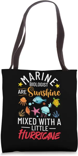 Marine Biologist Animals Learning Aquatics Oceanography Tote Bag