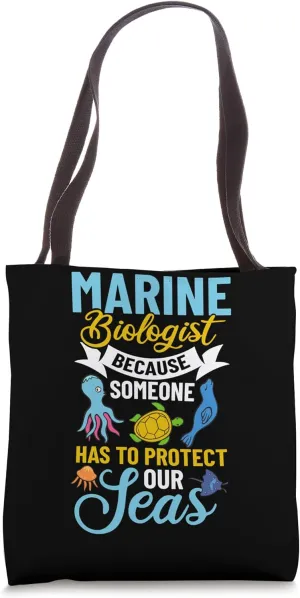 Marine Biologist Animals Learning Aquatics Oceanography Tote Bag