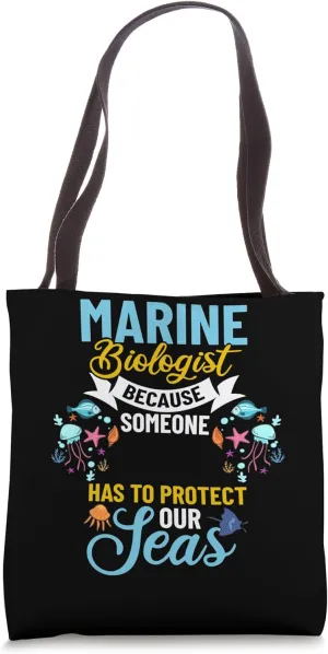 Marine Biologist Animals Learning Aquatics Oceanography Tote Bag