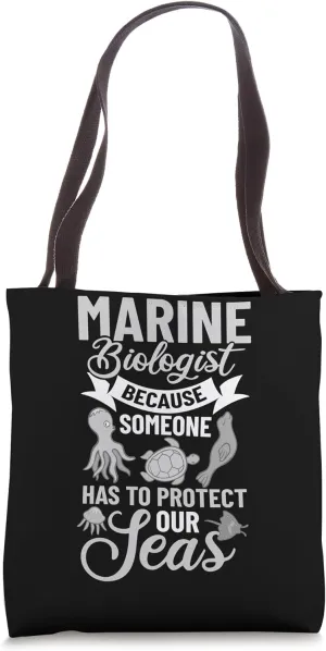 Marine Biologist Animals Learning Aquatics Oceanography Tote Bag