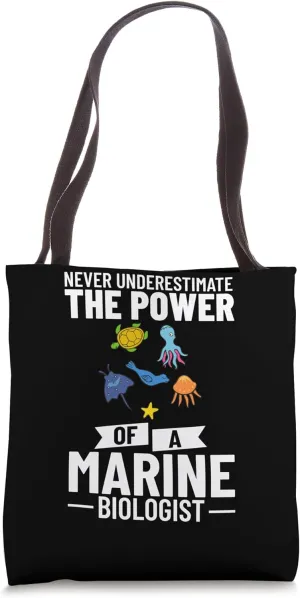 Marine Biologist Animals Learning Aquatics Oceanography Tote Bag