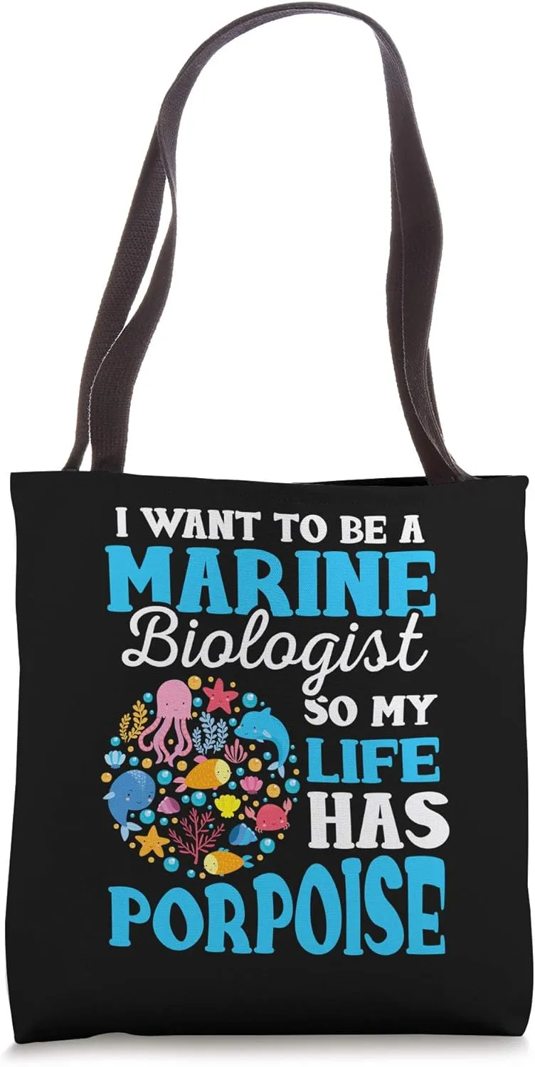 Marine Biology Bag Future Marine Biologist Gift Saying Tote Bag