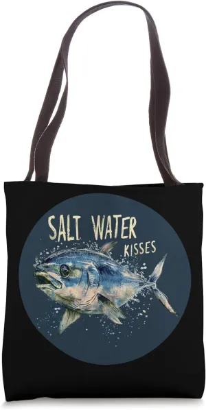 Marine fish and saltwater kisses for sea Lovers Tote Bag