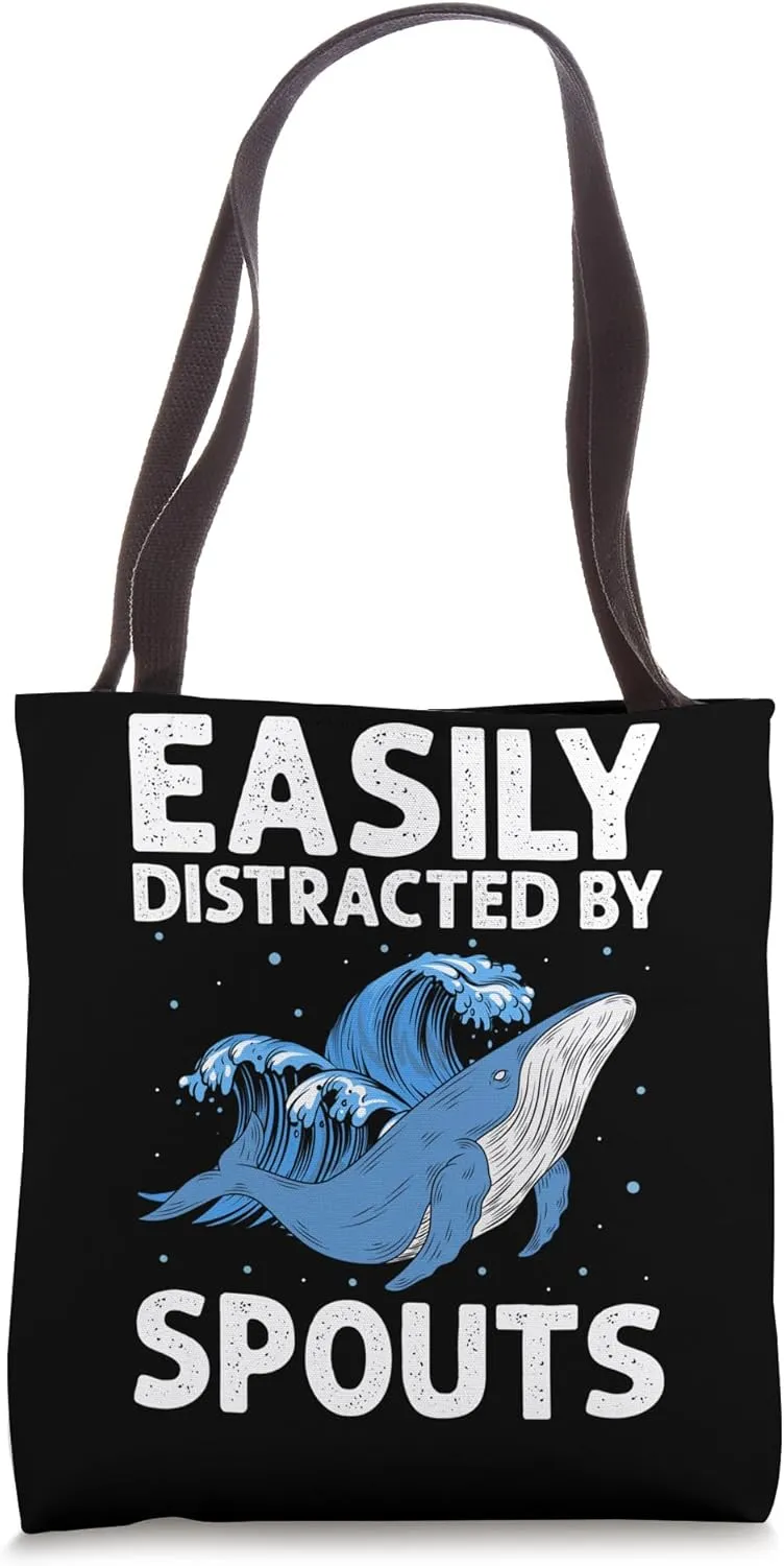 Marine Mammal Quote for Orca Watching and Humpback Tote Bag