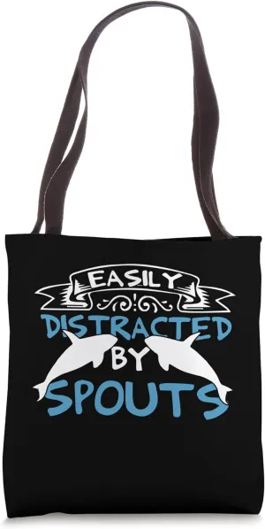 Marine Mammal Quote for Orca Watching and Humpback Tote Bag