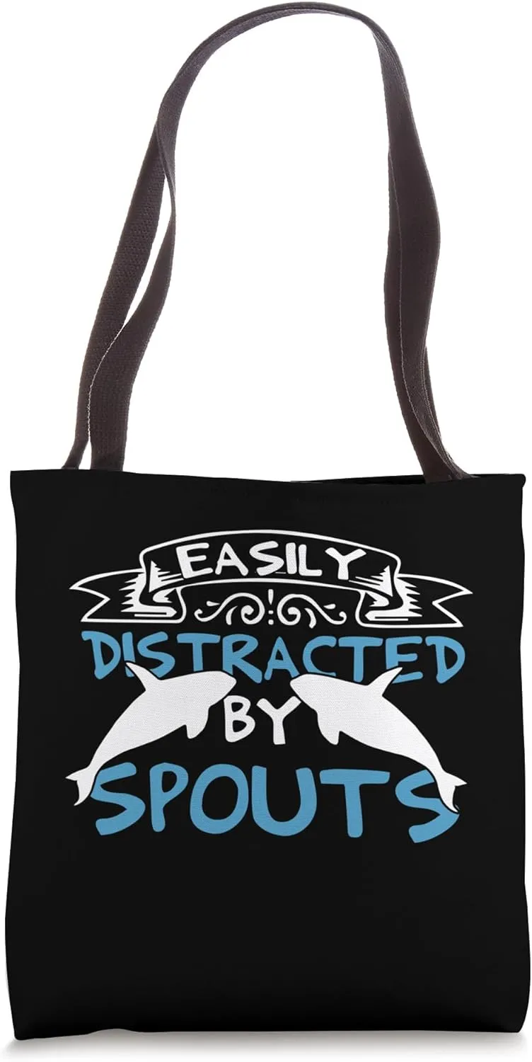 Marine Mammal Quote for Orca Watching and Humpback Tote Bag
