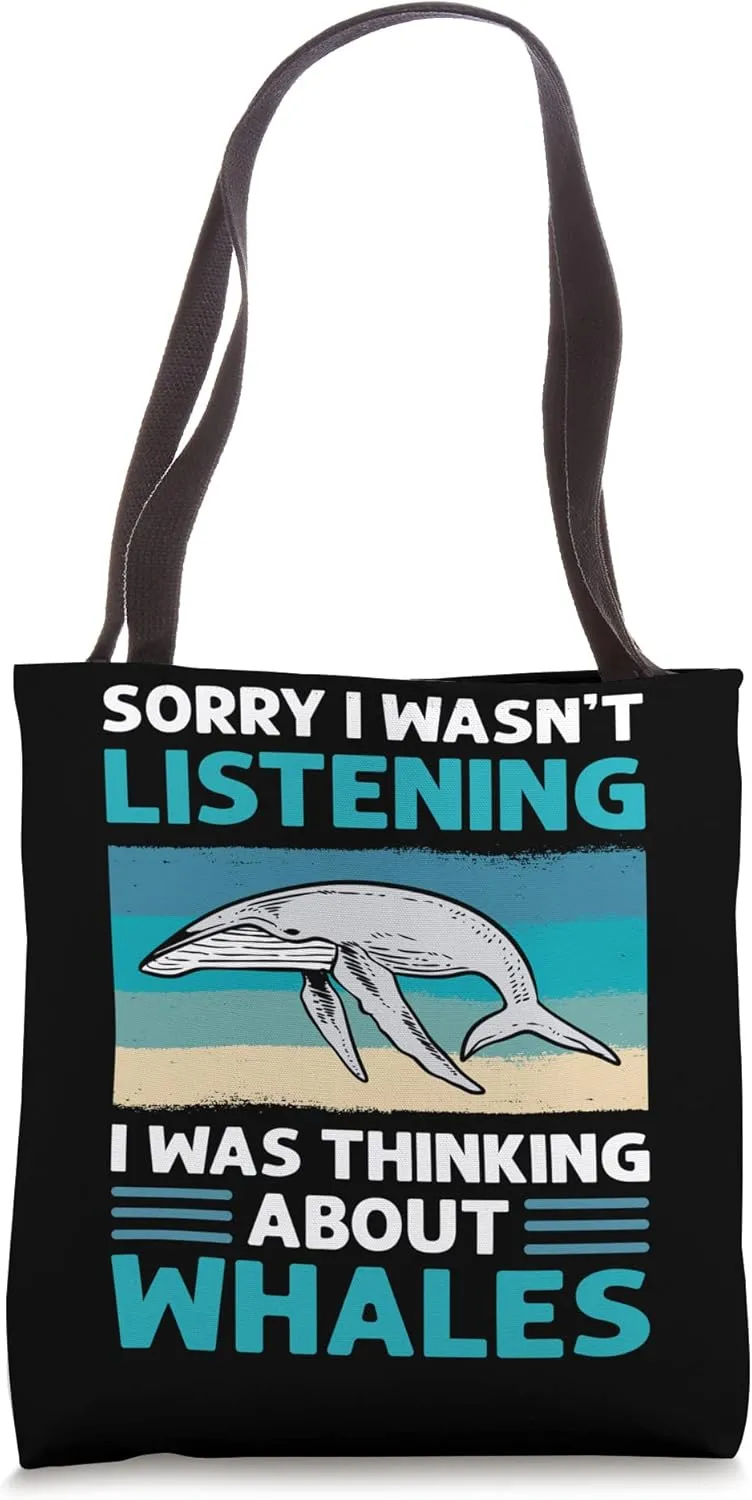 Marine Mammals Whales Sea Ocean Whale Watcher Tote Bag