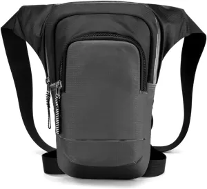 Marycan Nylon Drop Leg Bag Fanny pack for Men Motorcycle Riding Tactics Bum Hip Pack Multifunction Waterproof Crossbody Bags Thigh Pack(Gray)