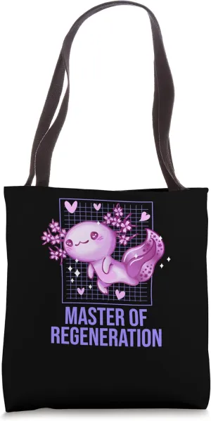 Master of Regeneration Axolotl Sea Animals Salamander Tote Bag