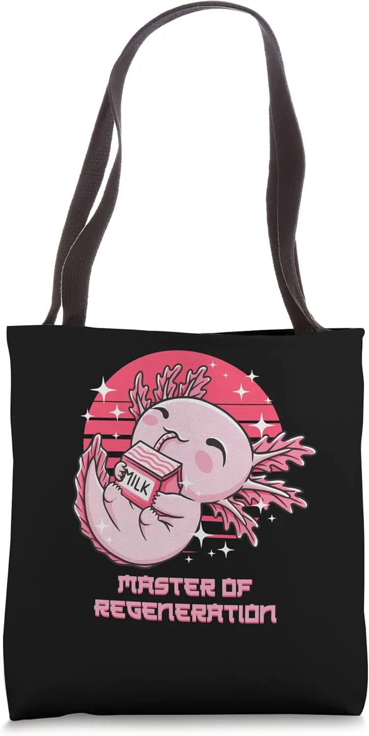 Master of Regeneration Axolotl Sea Animals Salamander Tote Bag
