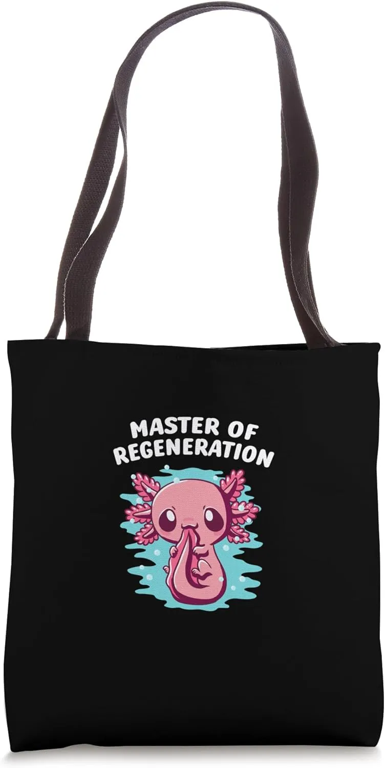 Master of Regeneration Axolotl Sea Animals Salamander Tote Bag
