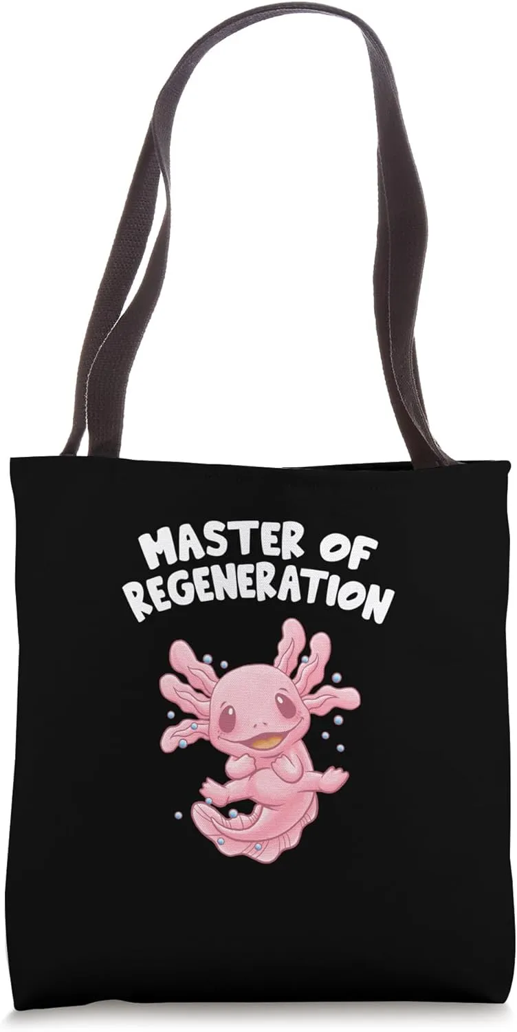 Master of Regeneration Axolotl Sea Animals Salamander Tote Bag