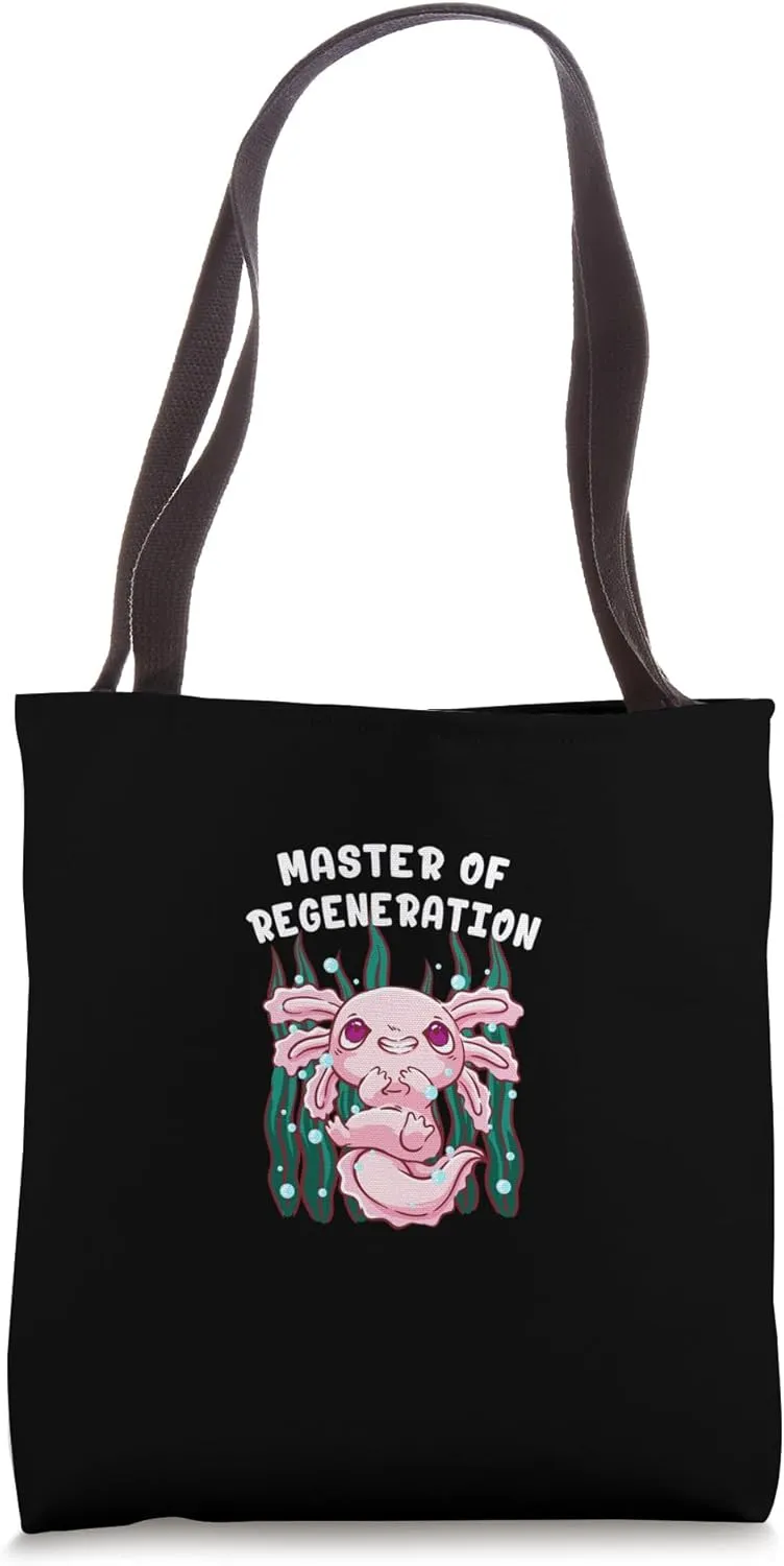 Master of Regeneration Axolotl Sea Animals Salamander Tote Bag