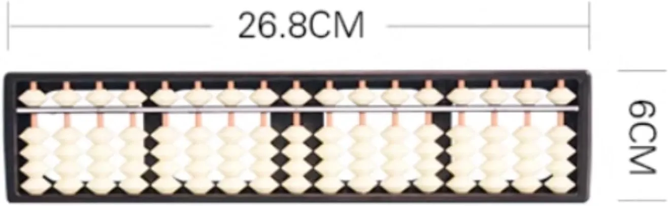 Math Calculating Tool Abacus 17 Digit Chinese Japanese Calculator Counting Tool for School Educational Tool Abacus Plastic Counting Abacus