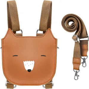 Mayplous Kids Backpack for Girls and Boys Children's Shoulder Bag Mini Backpack Teenagers Crossbody Bag Cute Animal 2 in 1 Style Small Size for Over 4 Years L16xW7xH17cm / L6.3xW2.8xH6.7in (Fox)