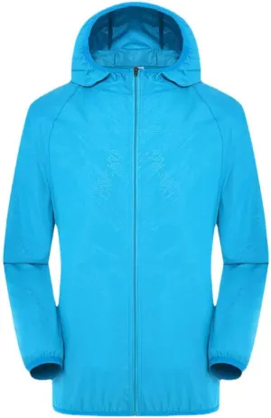 Men Riding Waterproof Cycle Hooded Jackets Long Sleeve Bike Jerseys Windproof Reflective Vest Camping Coat