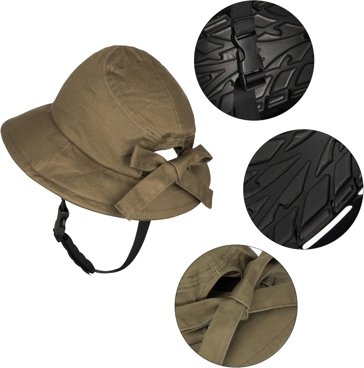Men Women Helmet Liner Cycling Sun Hat Safety Helmet Shaped Fishing Hat Motorcycle Bike Visor Cap